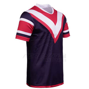 Maillot de rugby junior avec couleurs scolaires et panneaux respirants pour mouvement actif Maillot de rugby coupe ajustée - Product Image 2