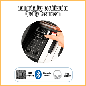 Piano électronique <span class=keywords><strong>Roland</strong></span> avec 88 touches en caoutchouc lourd, instrument de musique éducatif, couleur noire - Product Image 2