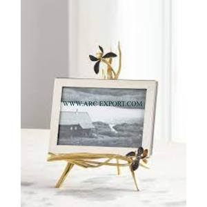 Design moderne miroir martelé poli en acier inoxydable Cadres photo de luxe au look admirable Cadre photo classique - Product Image 6