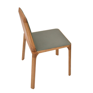 Chaise de salle à manger moderne en bois massif avec siège et dossier rembourrés pour café, restaurant, hôtel, mobilier d'intérieur - Product Image 5