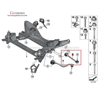 31106871468 31106870972 Gennovo Pièces de suspension automobile de qualité OE pour BMW X3 (G01) 2017- X4 (G02) 2018- Bras de suspension inférieur