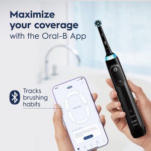 Oral-B Pro 5000 Smartseries Power Cepillo de dientes eléctrico recargable con conectividad Bluetooth, Black Edition - Product Image 3