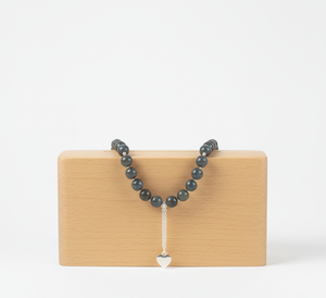 Collier de perles en argent 925 de Labradorite unisexe de 18 pouces noué à la main Design géométrique accessoire de mode à la mode pour hommes/femmes - Product Image 2