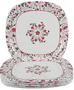 Vajilla de Melamina Bataniya Duradera, 6 Piezas, Anti-Manchas, Triple Recubrimiento, Vajilla de Larga Duración - Product Image 1