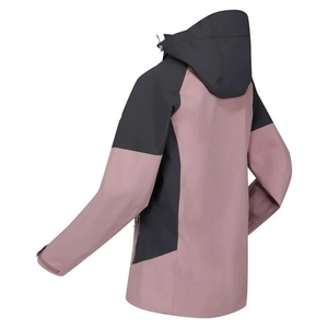 Venta caliente personalizada de poliéster para mujer ropa deportiva cortavientos chaquetas de dos tonos chaqueta impermeable para mujer - Product Image 3