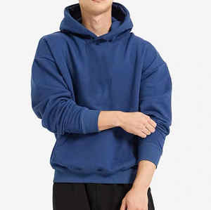 เสื้อมีฮู้ดแบบสวมศีรษะสำหรับผู้ชายโอเวอร์ไซส์ผ้าคอตตอน100% 400 500แกรมผ้าคอตตอน - Product Image 4