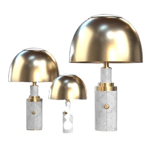 Lampe à champignons Dessus de table en aluminium Décorations de luxe pour la maison et l'hôtel - Product Image 1