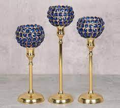 Bougie décorative de mariage, support de pilier, pot à bougie de style classique avec finition en nickel, vente en gros en vrac - Product Image 5