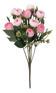 <span class=keywords><strong>Mini</strong></span>-rosiers artificiels en soie rose et <span class=keywords><strong>blanc</strong></span> pour bouquets de mariage et décorations de table de fête – Vente en gros - Product Image 5