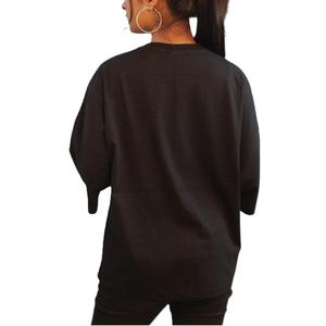 Camisetas de algodón de gran tamaño para mujer, ropa informal de manga corta holgada de talla grande para ropa informal de Bangladesh - Product Image 2