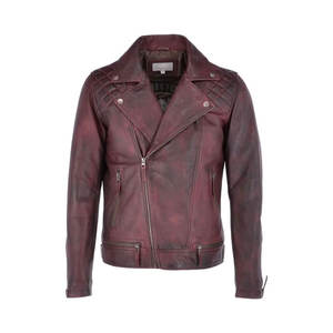 2025 Slim Fit moto porter imperméable hommes veste en cuir Style Vintage respirant hommes veste en cuir - Product Image 1