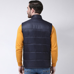 2024 mejor chaleco acolchado ligero para hombres entrenamiento de secado rápido carcasa de nailon tela de poliéster ajustable invierno cálido algodón transpirable - Product Image 2