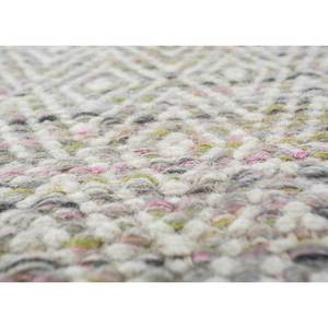 พรมลายเรขาคณิตสีเบจและสีน้ำตาล ทอแบบแบน ทำจากขนสัตว์และวิสโคส สำหรับบ้าน รุ่น Adwv-13047 - Product Image 3