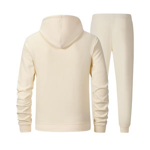 Chándales de alta demanda Unisex Logotipo personalizado Jersey de algodón liso Ajuste regular Conjunto de Jogger de dos piezas a precios muy baratos - Product Image 5