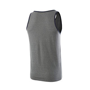 OEM Logo personnalisé Mode gris couleur Coton Hommes Entraînement Stringer Musculation Singlet Fitness Gym Débardeur Pour Hommes - Product Image 3