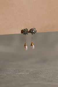 ชายฝั่งคริสตัลคลัสเตอร์ต่างหูไข่มุกแบบหยดน้ำอาร์ตเดคโค AAA 925เงินสเตอร์ลิงของขวัญแต่งงานเจ้าสาวเพื่อนเจ้าสาว - Product Image 4