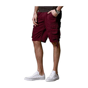 Haut court cargo multi-poches pour homme Tendance avec jean 100% coton de qualité supérieure - Product Image 3