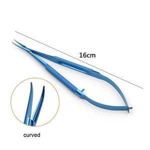 Porte-aiguilles incurvé en acier inoxydable, instrument chirurgical dentaire sans verrouillage, manuel, réutilisable pour les procédures dentaires - Product Image 6