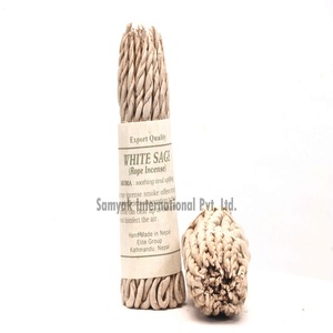 Brûleur d'encens en corde tibétaine fait main meilleure vente pour désodorisant anti-fumée à la sauge blanche Purification de l'air Carton à usage religieux - Product Image 4