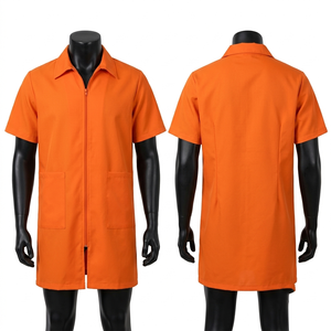เสื้อแจ็คเก็ตช่างตัดผมสีดำ ผ้าโพลีคอตตอน 220 GSM พรีเมียม ปักลายปักโลโก้ตามสั่ง พิมพ์ลายสกรีน ชุดยูนิฟอร์มร้านเสริมสวย - Product Image 6