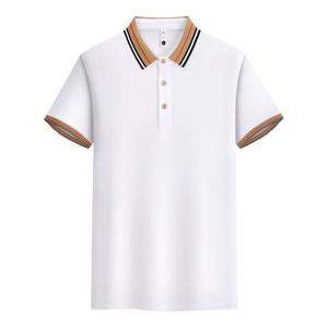 Polo de golf avec logo personnalisé pour hommes nouveau design d'uniforme de couleur unie en polyester avec technique de broderie en spandex - Product Image 4