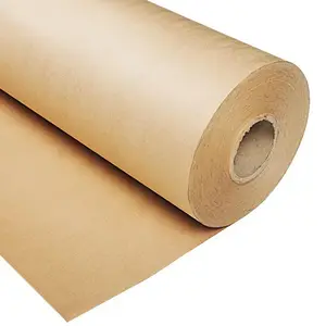 Petit rouleau de papier d'emballage brun en papier kraft écologique de 40g pour l'emballage w