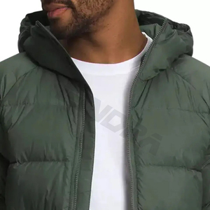 Chaqueta acolchada informal para hombre, tela de alta calidad, cálida para invierno, con capucha, bolsillos personalizados con cremallera, nuevas chaquetas múltiples de moda de talla grande - Product Image 5