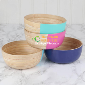 ¡VENTA 2025! CUENCO DE FIBRA DE BAMBÚ NATURAL HECHO A MANO/FRUTERO DE BAMBÚ/PLATOS Y CUENCOS DE BAMBÚ SET EL PRECIO MÁS BARATO DE ECO2GO - Product Image 3