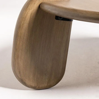 Table basse du milieu du siècle Knock Down en bois de manguier durable