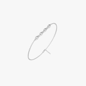 Bracelet en argent sterling 925 avec diamant moissanite, cadeau pour elle, fête / anniversaire / fiançailles - Product Image 1