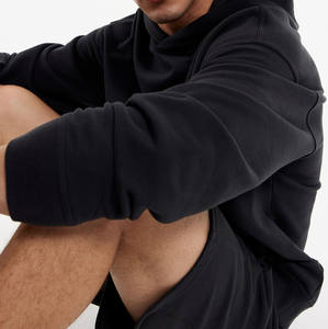 Sweat-shirts à capuche pour hommes personnalisés pour l'hiver, sweat-shirt à capuche lourd, imprimé personnalisé, épaules tombantes, sweat-shirts unis - Product Image 6
