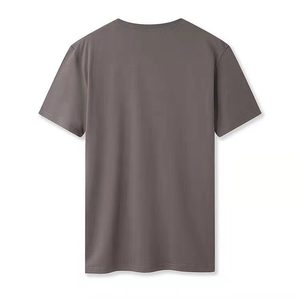 Camiseta de talla grande para hombre, camiseta transpirable de ajuste Regular con hombros caídos, lona de poliéster/algodón de peso pesado en blanco, venta al por mayor OEM - Product Image 6