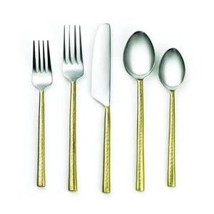 Colección elegante de cubiertos de metal con acabado moderno Juego de cubiertos de uso diario Colección moderna de cubiertos de metal para cenas elegantes - Product Image 2