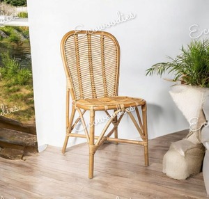 เก้าอี้ไม้ไผ่ดีไซน์เนอร์หรูหราสำหรับบ้านห้องรับประทานอาหารห้องนอนห้องครัวห้องนั่งเล่นสำนักงาน - Product Image 4