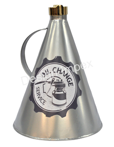 Bidon d'huile à moteur en tôle de fer Bidon d'huile à moteur décoratif de qualité supérieure peint à la main Bidon de carburant fossile fini rond - Product Image 5