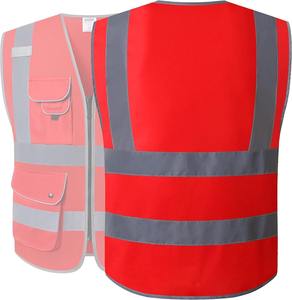 Chaleco de Seguridad Reflectante de Alta Visibilidad de Poliéster para Hombre, Color y Logotipo Personalizados, Ropa de Trabajo Transpirable de Secado Rápido de Alta Calidad, OEM - Product Image 1