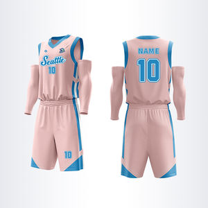 Camiseta y pantalones cortos de baloncesto de sublimación completa personalizada para hombres, diseño de UNIFORMES DE EQUIPO de secado rápido para hombres - Product Image 1