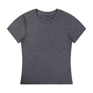 Camisetas de Peso Pesado para Mujer 2026, Camiseta Informal para Mujer, Camiseta Extra Grande para Mujer, Transpirable, 100% Algodón - Product Image 1