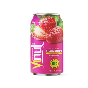 Großhandel Lieferanten Erdbeersäfte Getränk 330 ml versandfertig VINUT Bestseller kostenlose Probe, Eigenmarke (OEM, ODM)