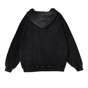 Sudadera con capucha de algodón 100%, estilo informal de cuello redondo de invierno con logotipo frontal bordado, transpirable y ODM suministrado - Product Image 6