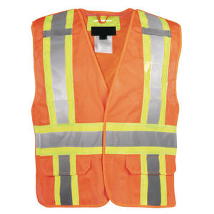 Chaleco de Seguridad Reflectante de Alta Visibilidad para Hombre, Ropa de Trabajo de Seguridad Personalizada al por Mayor, Chaleco de Construcción con Bolsillos para Hombre - Product Image 4