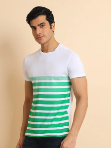 T-shirt à manches courtes haut de gamme pour hommes, coupe régulière, col rond, imprimé élégant, confortable, tendance 100% coton - Product Image 4