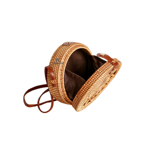 Sac fourre-tout en paille brodé écologique personnalisé fait à la main jacinthe d'eau jonc de mer pailles dames femmes mode Vietnam - Product Image 3