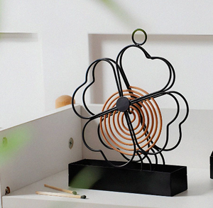 Soporte de incienso ignífugo redondo de hierro para exteriores, bobina de Mosquito para uso multiusos en el hogar interior - Product Image 3