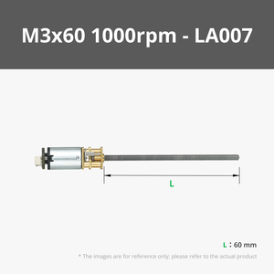 Motor paso a paso con eje roscado N20 M3, categoría de motores de reductores - Product Image 4