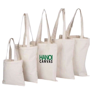 Eco-Friendly Recycled Cotton Canvas Tote <b>Bag</b> Custom Logo Printed <b>Foldable</b> Handled Reusable Shopping or Gift <b>Bag</b> - Product Image 5