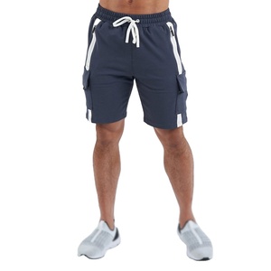 Pantalones cortos deportivos de algodón para hombre, ropa de calle con bolsillos y bloques de colores, cremalleras, entrenamiento deportivo, 5 pulgadas - Product Image 3