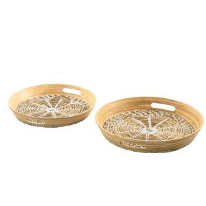 Plat de service pour mariage, décoration de table, service traiteur, plateau, utilisation, hôtels, maison, restaurant, finition dorée, vaisselle - Product Image 3