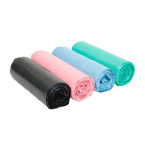 Vente en gros sacs poubelle à poche plate biodégradable HDPE/LDPE OXO + PLA + Braskem emballage d'impression par héliogravure en rouleau HDPE/LDPE - Product Image 4