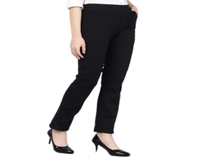 Haute qualité femmes coton formel/tenue décontracté mélange plat avant respirant pleine longueur pantalon droit printemps saison ODM - Product Image 5